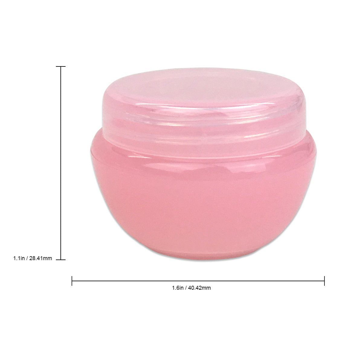 Beauticom 36 Pieces 10G/10Ml Pink Frosted Container Jars With Inner Liner For Mkaeup, Creams, Cosmetic Beauty Product Samples -